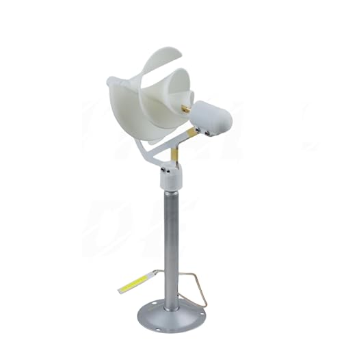 Mini Generatore Eolico A Spirale con Luce Led A Clip - Avvio con Vento Debole, Kit Di Energia Rinnovabile Fai-Da-Te per Casa E Campeggio, Soluzione Energetica Ecologica Off-Grid