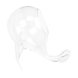 HAKIDZEL Creative Whale-Shaped Glass Vase Small Hydroponic Planter for Flowers Succulents Decorative Home Office Bedroom Living Table