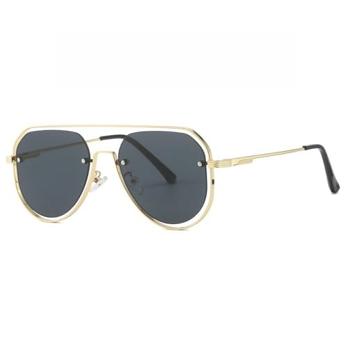 Lunettes de soleil rondes contre la fatigue visuelle en conduite monture métal