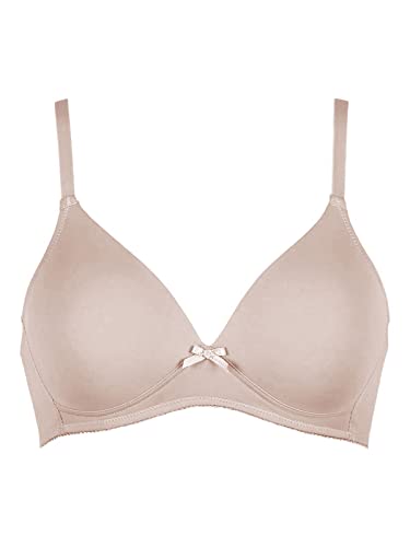 Naturana Women's Padded Soft Cup Bra 5166 Skin 40 A Light Beige #TOP2