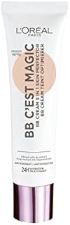 L'Oreal Paris BB Cream C'est Magic 04 Medium, Ultra-Lightweight, Infused with Natural Ingredients Fig Extract, Pro-vitamin B5 and Vitamin E, SPF 20