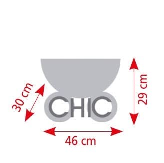 Bayer Chic 2000 660 76 Ziehwagen Skipper, Kleiner Bollerwagen für Teddys und Puppen, Jeans grau, 46 x 30 x 29 cm