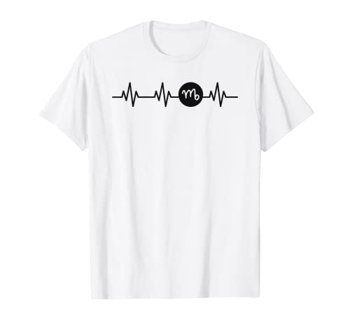 Signo del horóscopo del zodiaco Virgo latido del corazón pulso amor Camiseta
