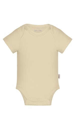 Image of KOH KOH Kids Short Sleeve Cotton Solid Lap Shoulder Baby Bodysuit
