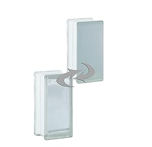 Fuchs Design Glasbaustein Halbstein Satin 6 Stück