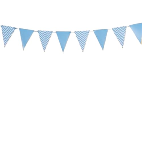 Banderines De Fiesta Bandera Banner de cumpleaños for decoración Boda, Fiesta, Evento en casa(Blue-2pcs)