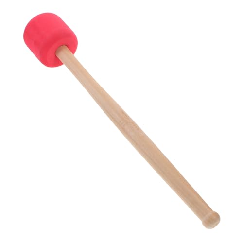 Baquetas para bombo de madera con mango antideslizante, diseño duradero y control preciso para percusión y banda