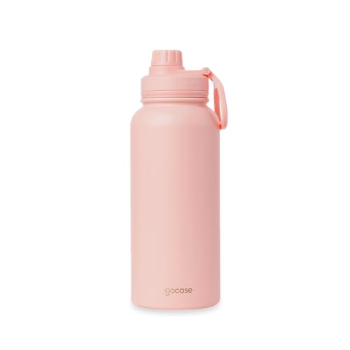 Gocase Garrafa Fresh Térmica Para Água em Aço Inoxidável, Bebida Quente por até 12hrs ou Fria por até 24hrs (Rosa, 950 ml)