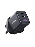 UGREEN USB C Charger Plug, 30W 3-Port USB Fast Charger Plug, USB C Charger Compatible with iPhone 17/16/15/15 Pro/14/13/12, iPad, Galaxy S25/S24/S23, Pixel 9,Grey