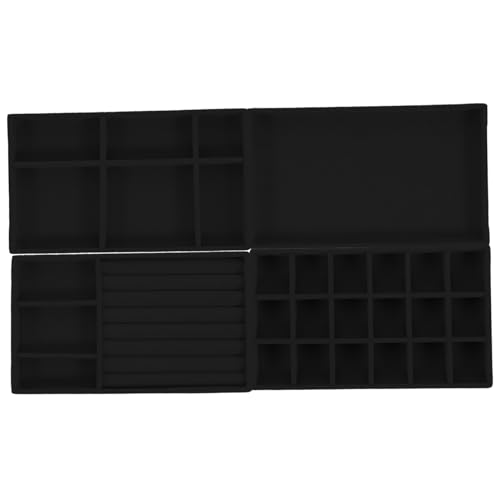 MUCKLILY 4er Desktop Schmuck Display Tablett