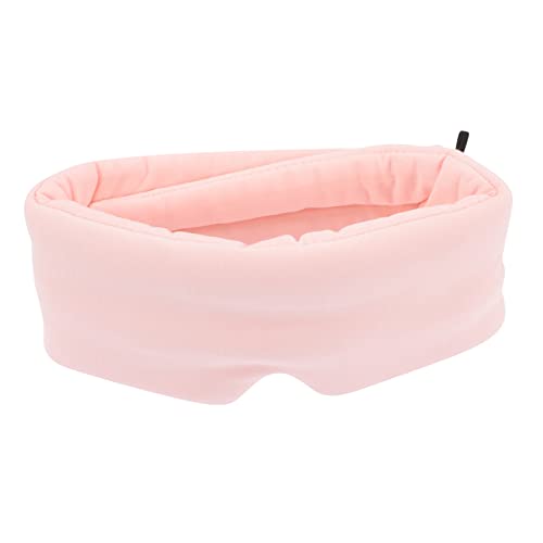 Hoement 目隠し eye mask eye patch 飛行機用アイマスク スリーピングマスク ソフトアイカバー 眠る目 スリーピングアイシェード 女性用スリープマスク コットン ピンク