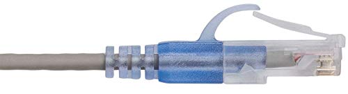 Monoprice Cat6A Ethernet Patch Cable, Snagless RJ45, 550Mhz, 10G, UTP, Pure Bare Copper Wire, 30AWG, 10-Pack, 1 Feet, Gray - Image 4