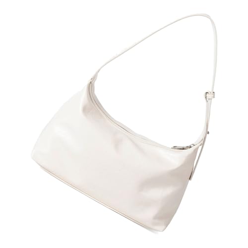 Sac à main en cuir PU ciré décontracté pour femme avec sangle réglable