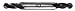 F&D Tool Company 23292 Four Flute, Double End, Ball Nose, Solid Carbide Endmill, 3/32" Mill Diameter, 1/8" Shank Diameter, 3/8" Flute Length, 2" Overall length