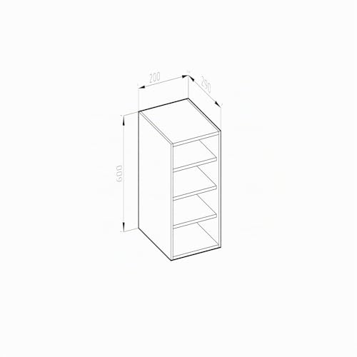 Miniatura 3 de Vicco Armario Colgante R-Line, Blanco, 20 Cm