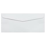 JAM PAPER #10 Business Commercial Envelopes - 4 1/8 x 9 1/2 - White - Bulk 500/Box