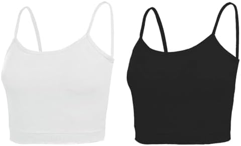 NEWITIN 4 Pack Spaghetti Strap Camisole Top Adjustable Strap Tank Top for Women