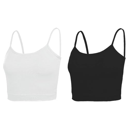Image of NEWITIN 4 Pack Spaghetti Strap Camisole Top Adjustable Strap Tank Top for Women
