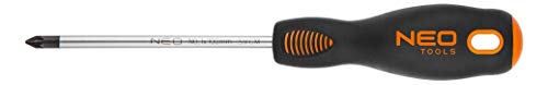 Neo Tools Cacciavite a croce PZ1 x 100 mm, S2, durezza dell'inserto 56 HRC, estremità magnetica, impugnatura triangolare