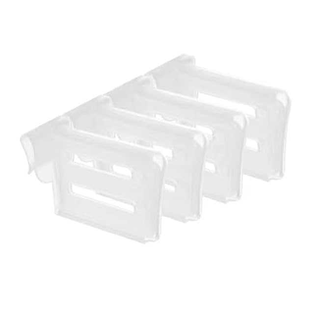 20PCS Adjustable Refrigerator Organizer Dividers - Snap-On Shelf Divider, Space-Saving Kitchen Storage, Clear PP Plastic, Fridge Door & Drawer Partition (20PC)