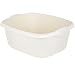 Produktbild 1x Schüssel creme - 12 Liter - 39x32 cm - rechteckig - Waschschüssel Spülschüssel Wasserschüssel - Lebensmittelecht - Kunststoff Spüle