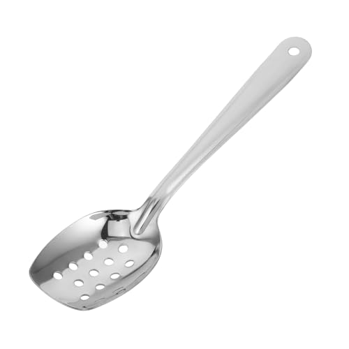 OUNONA Colador Para Servir Utensilios Para Servir De Uso Diario Cuchara De Acero Inoxidable Cuchara Cucharas Ranuradas Ergonómicas Pequeñas Cucharas Ranuradas Acero Inoxidable 304 Plata