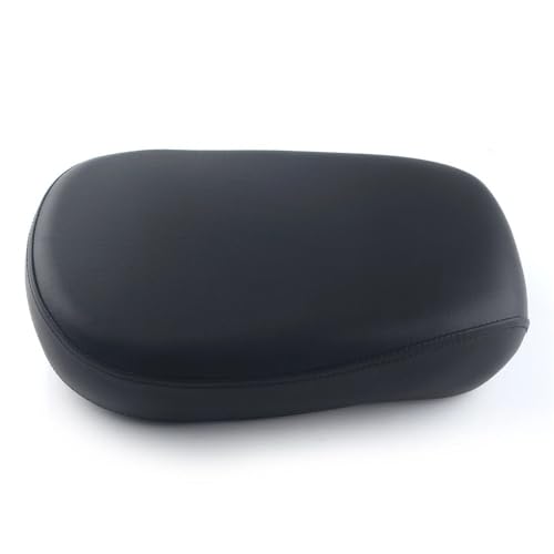Asiento trasero para motocicleta XVS 650 Custom de cuero sintético negro