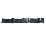 1 Piece Wheelchair Adjustable Buckle Strap Wheelchair Lap Strap Seat Restraint Leg and Chest Restraint, Firm and Stable, Suitable for Elderly Patients in Wheelchairs and Scooters (Black/Size L)
