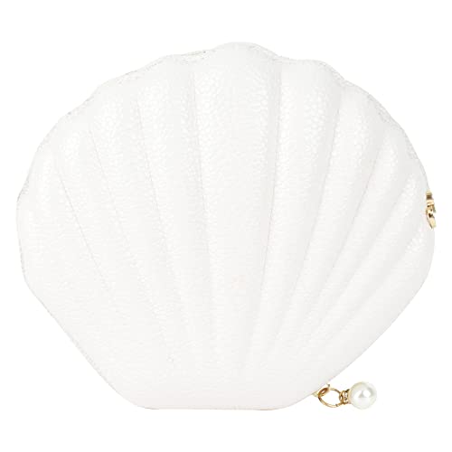 Image of Women Seashell Evening Bag Purse Mermaid Chain Strap Clutch Handbag Shoulder Bag | Seashell