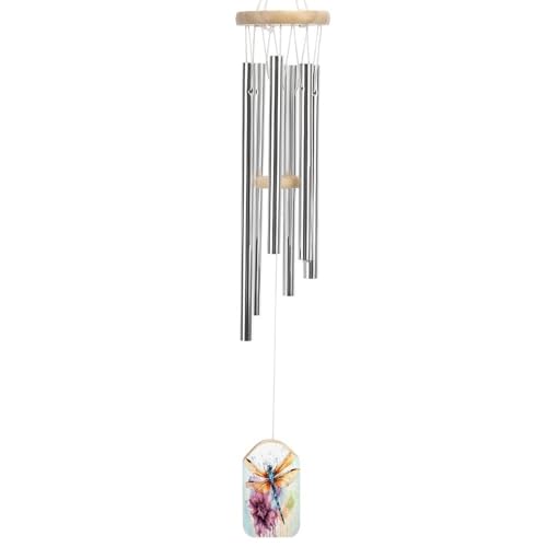 Carillon éolien libellule suspendu et cloche à vent pour extérieur zen - 8