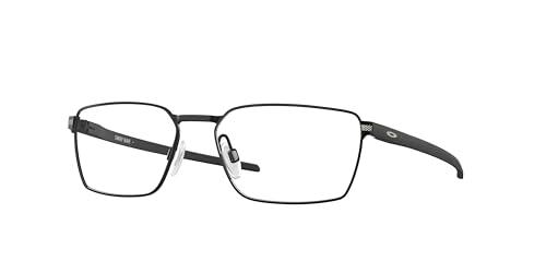 Oakley Men's OX5078 Sway Bar Rectangular Prescription Eyewear Frames, Satin Black/Demo Lens, 55 mm