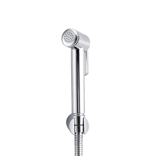 Image of Mila Health Faucet Primejet | ABS Chrome Handheld Bidet Spray| with 1.2m SS304 Hose Pipe | Modern Jet Spray for Toilet Hygiene | Anti-Slip Grip, Leak-Free, Easy Install | Bathroom Fitting