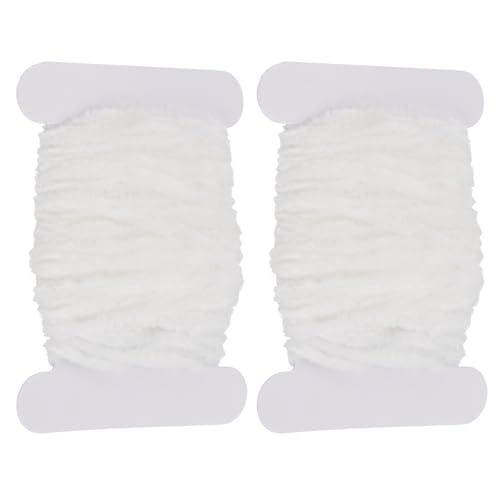 Fils chenille pour fabrication d'hameçons réalistes : créez des gabarits de pêche blancs de 10m