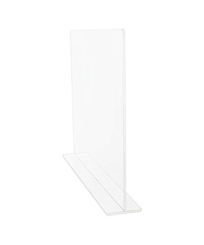 SOURCEONE.ORG Premium Clear Acrylic Splash Guard Counter Top Protector (Flat Top)
