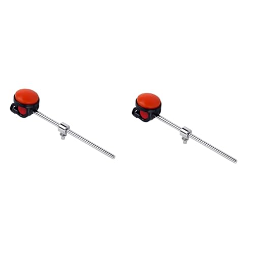 Set 2 piezas cabeza de batería de silicona rojo miniatura 1