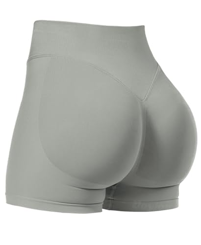 Image of VOYJOY Women Workout Impact Shorts 2.5 inch / 3.6 inch / 4.5 inch / 6 inch Scrunch Butt Booty | Tummy Control, High Waisted, Bike Short, Gentle Compression, for Women