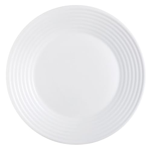 Luminarc Harena 27 cm Glass Dinner Plate, White