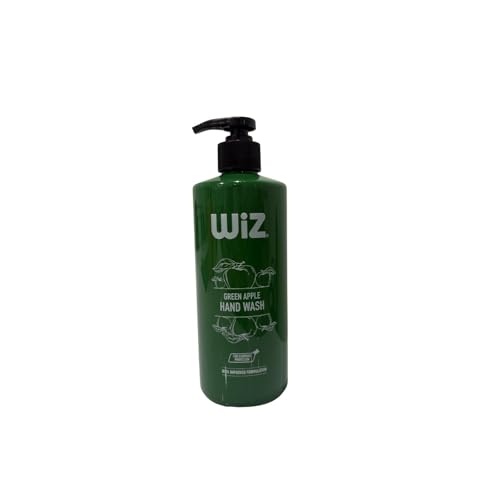 Image of Wiz Green Apple Liquid Hand Wash - 500ml with Pump Dispenser | Gentle Hand Cleanser for Daily Use | Refreshing Fragrance | Handwash Bottle for Kitchen & Bathroom