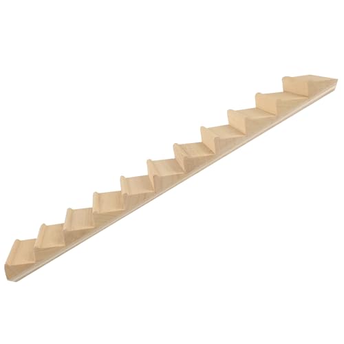 Escalier miniature en bois naturel 1:12 pour maison de poupée miniature à peindre