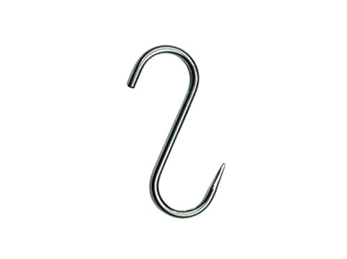 Ganchos de carnicero, ganchos de carne, ganchos de carnicería, ganchos para ahumar, ganchos para caza, ganchos, ganchos de acero inoxidable, ganchos para trucha, ganchos en S, Medida deseada: 180/6mm