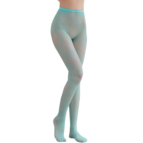Image of Sahabowi Fishnet Pantyhose For Women Sheer High Waist Tights Control Top Mesh Stockings, Pantyhose12