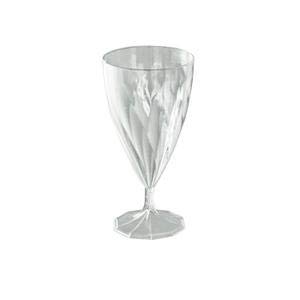Design & Création 168 Verres à vin 15 cl en Plastiques réutilisables (Cristal)