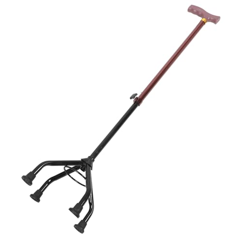 PACKOVE Adjustable Camping Walking Stick Lightweight Hiking Cane for Seniors Non- Stability Detachable Design for Climbing and Outdoor Activities