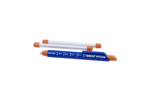 Image of Doms Groove Retractable Eraser | Groove For Better Grip With Excellent Erasing Performance | Free 2 Refill Eraser With This Pack | Pack of 10 Erasers