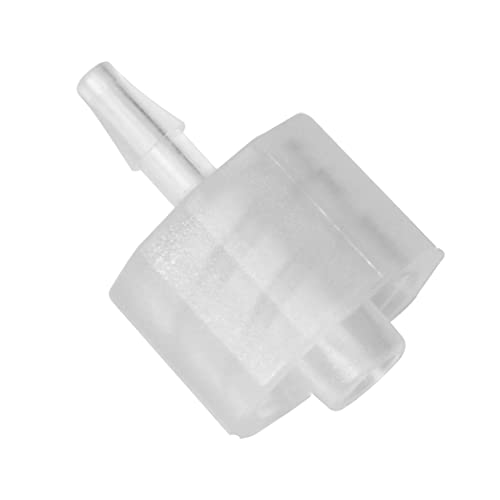 MEETOOT 10 Stück Luer Lock 1/16 Zoll PP Schlauchstutzen Adapter für Labor-Biochemie/Analyseinstrumente, Lebensmittelmaschinen und Aquariengeräte Cover