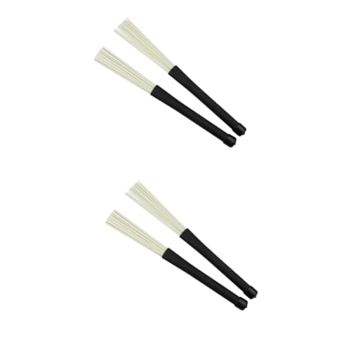 Abaodam 4pcs Jazz Baquetas Retráctiles de Plástico para Niños y Niñas, Accesorios Suaves para Batería para Principiantes