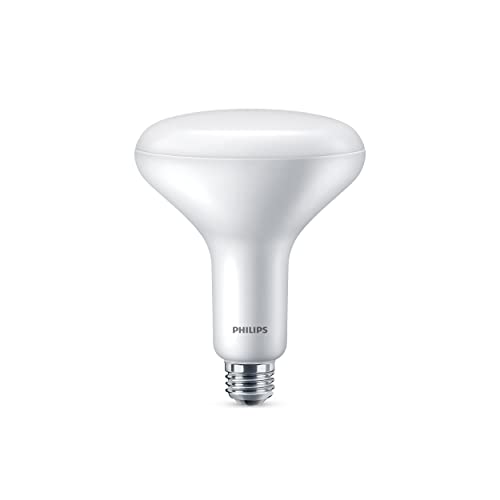 Image of PHILIPS LED 65W BR40 1-Pack Ultra Definition Daylight (5000K) 800 Lumen (10W = 65W) Dimmable Frosted Flicker-Free Light Bulb