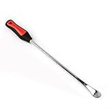 Solaughguy Robustes Motorrad-Reifenwerkzeug mit Fahrrad-Felgenschutz, 37 cm Stahl-Brechstange für Motorrad, Batterie, Auto und Mountainbike, für Fahrradreifenwechsel, roter Kunststoff