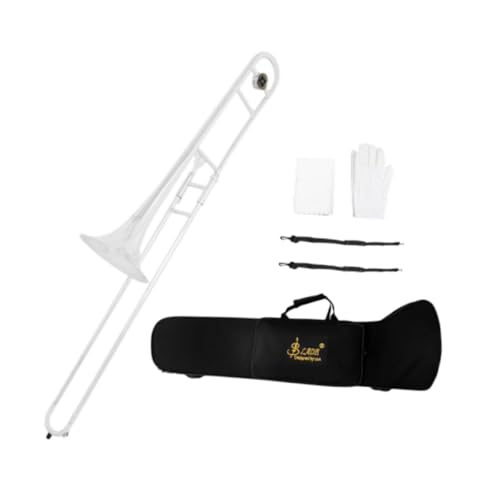 DeeRace B フラット トロンボーン ストラップ ブラス プロフェッショナル 初心者用 キャリーケース付き マウスピース コンサート 練習 練習 ステージ用