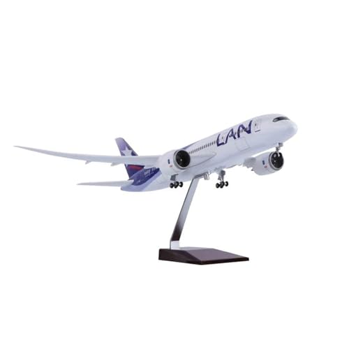Modelo de avión B787 de LAN Chile a escala 1/130 en resina fundida de alta calidad para vitrina